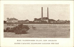 Main Waterworks Plant Postcard