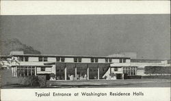 Typical Entrance at Washington Residence Halls District Of Columbia Washington DC Postcard Postcard