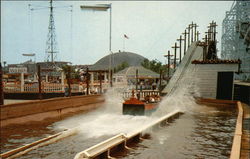 A Thrilling Ride at Paragon Park Nantasket Beach, MA Postcard Postcard