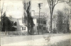 White House on Street in Salisbury, N.H Postcard