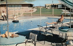 Main Swimming Pool Sacramento Manor California Postcard Postcard