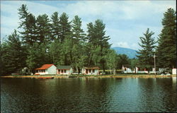 Greenwood Cabins on North Pond Locke Mills, ME Postcard Postcard