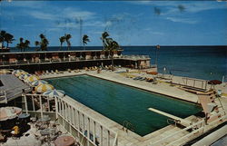 Coral Beach Club Palm Beach, FL Postcard Postcard