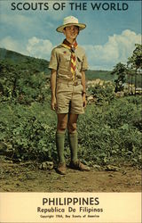 Scouts of the World: Philippines (Republica De Filipinas) Boy Scouts Postcard Postcard