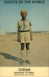 Scouts of the World: Sudan (Jamhuryat El-Sudan) Postcard