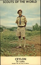 Scouts of the World: Ceylon (Sri Lanka) Boy Scouts Postcard Postcard