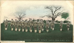 Guard Mount, State Camp Postcard