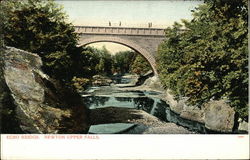 Echo Bridge Newton Upper Falls, MA Postcard Postcard