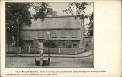 Old Witch House Salem, MA Postcard Postcard