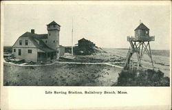 Life Saving Station Postcard