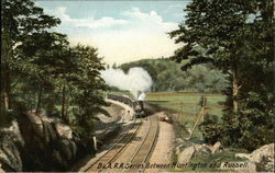 B&A Railroad Series Between Huntington and Russell Postcard