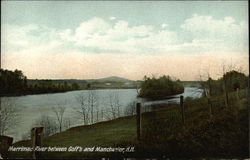 Merrimac River between Goff's and Manchester, N.H New Hampshire Postcard Postcard