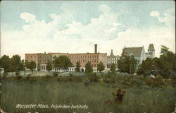 Polytechnic Institute Worcester, MA Postcard Postcard