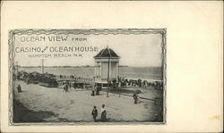 Ocean View from Casino and Ocean House Hampton Beach, NH Postcard Postcard