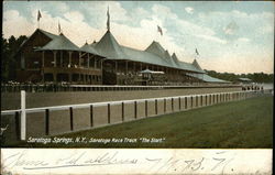 Saratoga Race Track "The Start" Saratoga Springs, NY Postcard Postcard