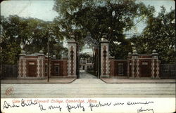 Gate of 77, Harvard College Postcard