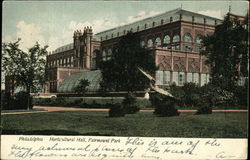 Horticultural Hall, Fairmount Park Postcard