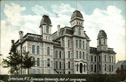 Syracuse University, Hall of Languages New York Postcard Postcard