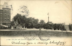 Old Fort and Fountain, Central Hill Park Postcard