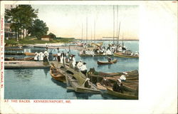 At the Races Kennebunkport, ME Postcard Postcard