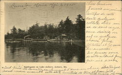 Boathouses on Lake Auburn Maine Postcard Postcard