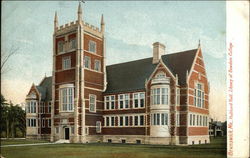 Hubbard Hall, Library of Bowdoin College Postcard