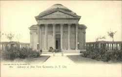 Library of New York University Postcard Postcard