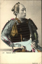 Samurai Warrior Japan Asian Postcard Postcard