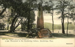 Monument to the Stockbridge Indians Postcard