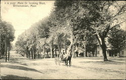 Main Street Looking West Williamstown, MA Postcard Postcard