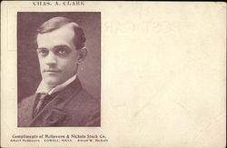 Chas. A. Clark Lowell, MA Men Postcard Postcard