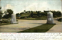 Fort Hill Park Lowell, MA Postcard Postcard