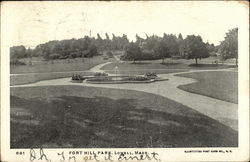 Fort Hill Park Lowell, MA Postcard Postcard