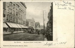 Bon Marche, Merrimack Street Lowell, MA Postcard Postcard