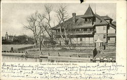 Vesper Club Boat House Lowell, MA Postcard Postcard