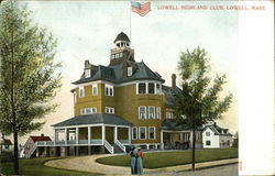 Lowell Highland Club Postcard