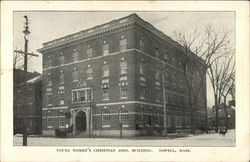 Young Women's Christian Asso. Building Lowell, MA Postcard Postcard