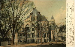 Memorial Building and Public Library Postcard