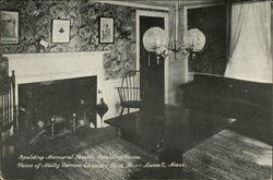 Spalding Memorial Room, Spalding House Lowell, MA Postcard Postcard