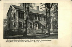 Spalding House Lowell, MA Postcard Postcard