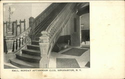 Monday Afternoon Club - Hall Binghamton, NY Postcard Postcard