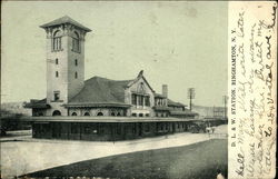 D. L. & W. Station Postcard