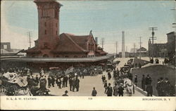 D. L. & W. Station Postcard