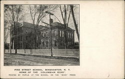 Pine Street School Binghamton, NY Postcard Postcard