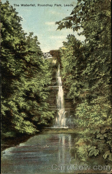 The Waterfall, Roundhay Park Leeds, England Yorkshire