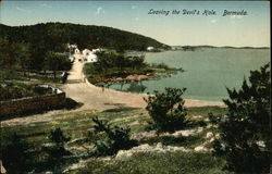 Leaving the Devil's Hole. Bermuda Postcard Postcard