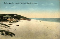 Bathing Pavilion and Beach Paget, Bermuda Postcard Postcard