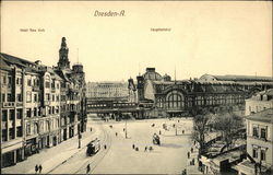 Hotel New York and Hauptbahnhof Postcard