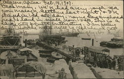 Départ du Transatlantique "Eugène Péreire" Postcard