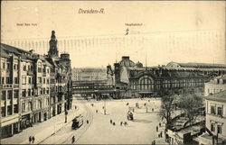 Dresden-A. - Hotel New York - Hauptbahnhof Postcard